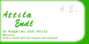 attila endl business card